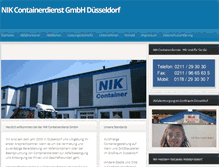 Tablet Screenshot of nik-container.de